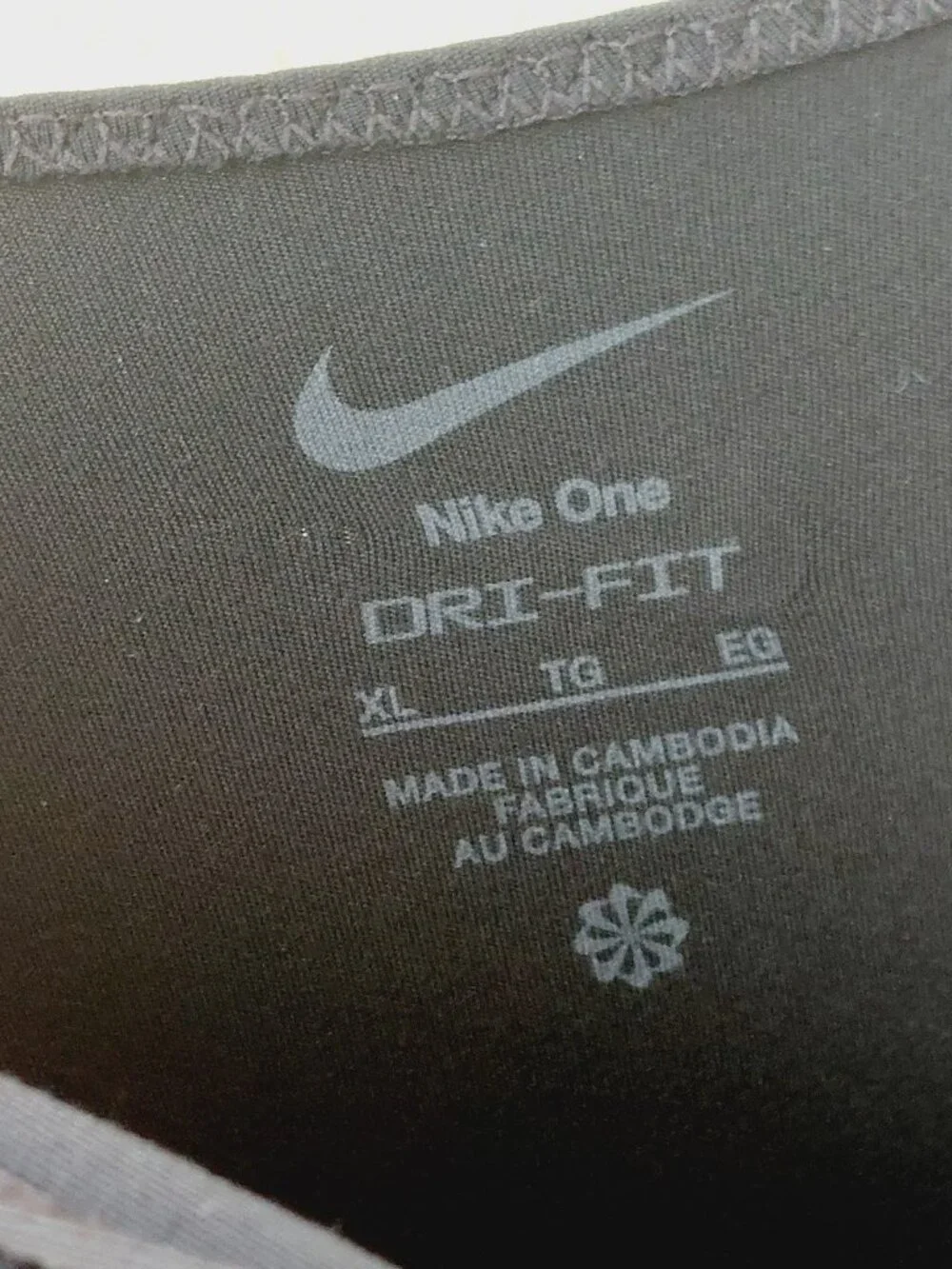 Nike One Women's Black Dri-FIT Scoop Neck One-Piece Capsule Bodysuit Size XL